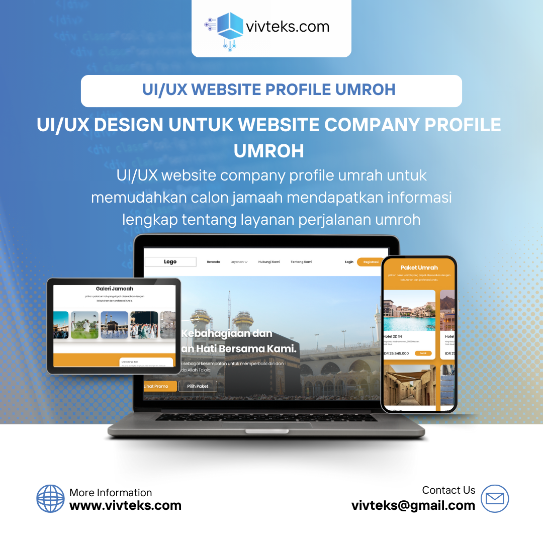 UI/UX Design Company profile Travel Umrah